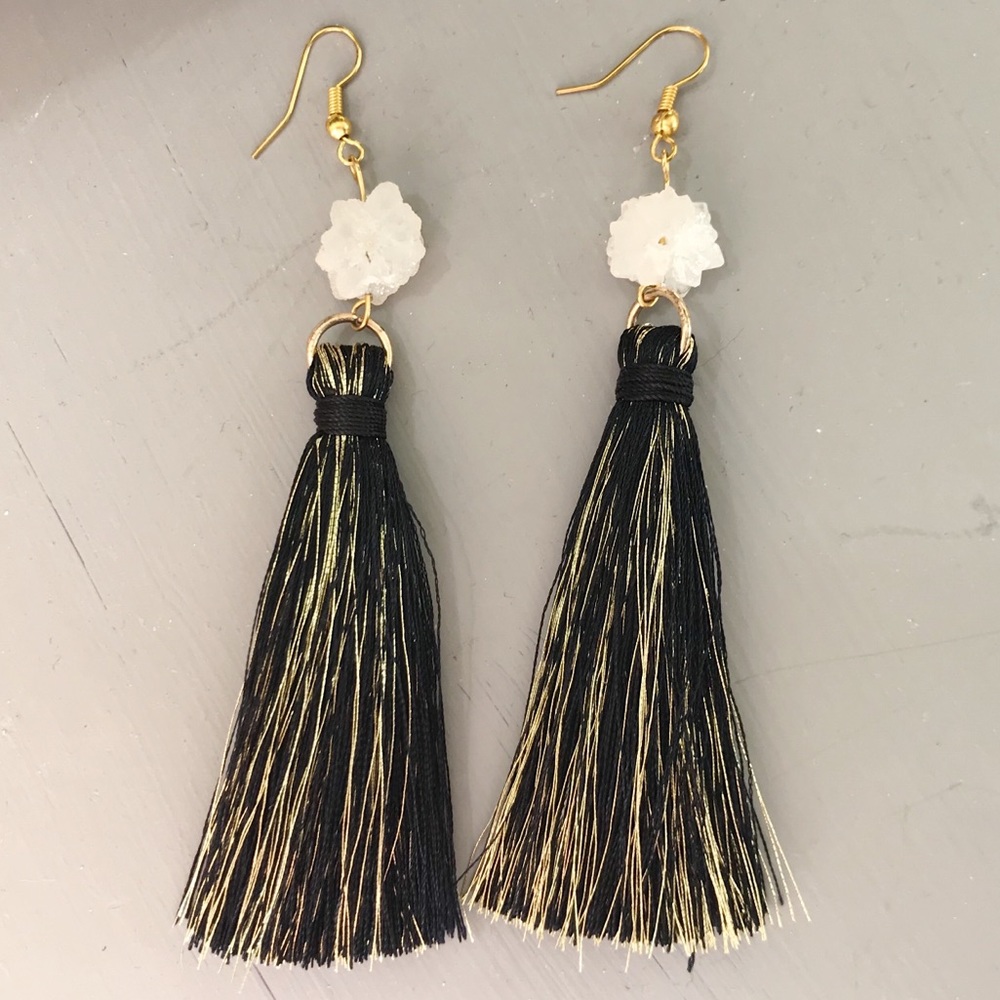 Handmade Stalactite Tassel Earrings